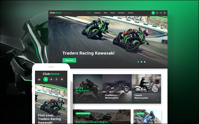 Bikers WordPress Theme