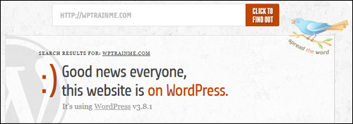 Is It WordPress? - WP Site Checking Tool