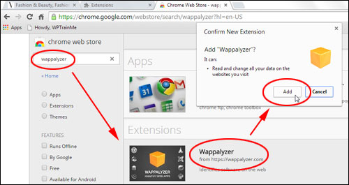 Wappalyzer - Browser Add-On (Firefox / Chrome)