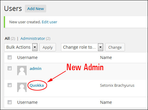 How To Change Your WP Username From Admin To Another User Name