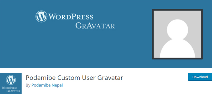Podamibe Custom User Gravatar