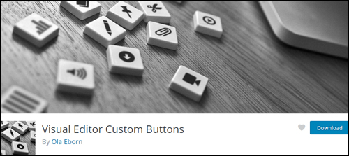 Visual Editor Custom Buttons