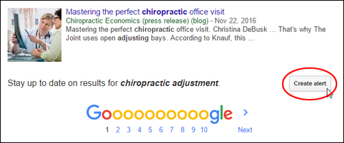 Google News - Create Alert