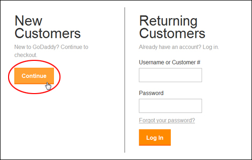 Create an account with your domain services registrar