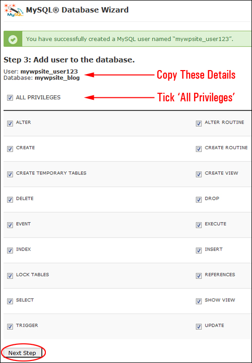 Step 3: Add User To The Database