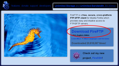 FireFTP Firefox FTP add-on