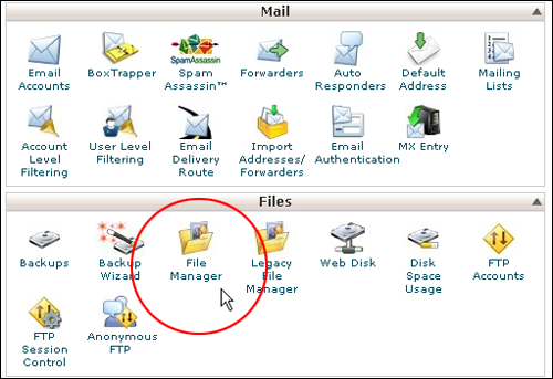 cPanel: Files - File Manager