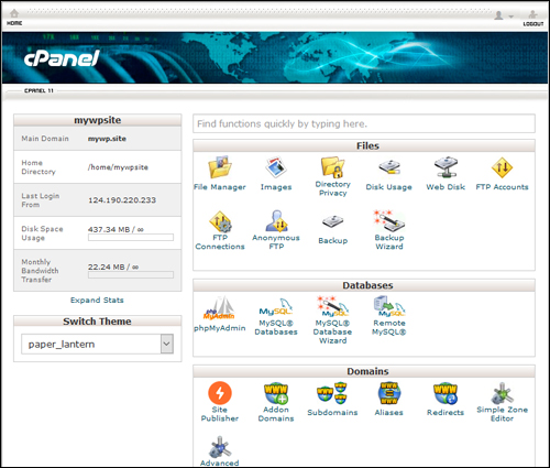 Overview Of cPanel For WordPress Users