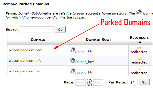 You can park multiple domain names