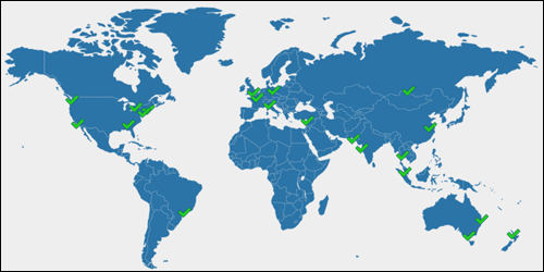 It usually takes 12-36 hours for DNS to propagate worldwide