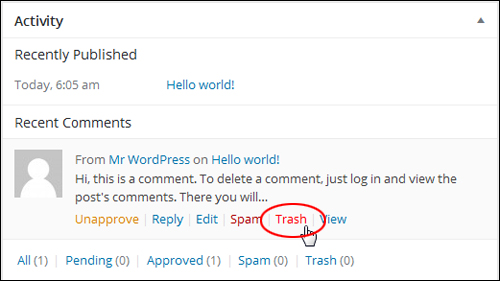 Recent Comments - Trash
