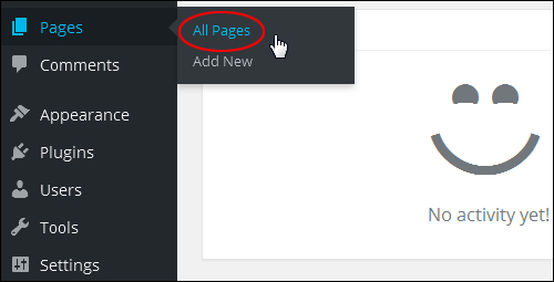WP Pages Menu - All Pages
