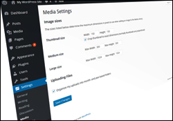 WordPress Media Settings