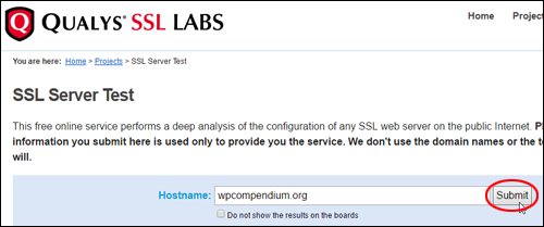 Qualy's SSL Labs