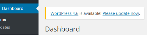 WordPress Update Available