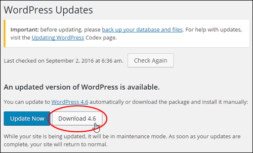 Download WordPress Files