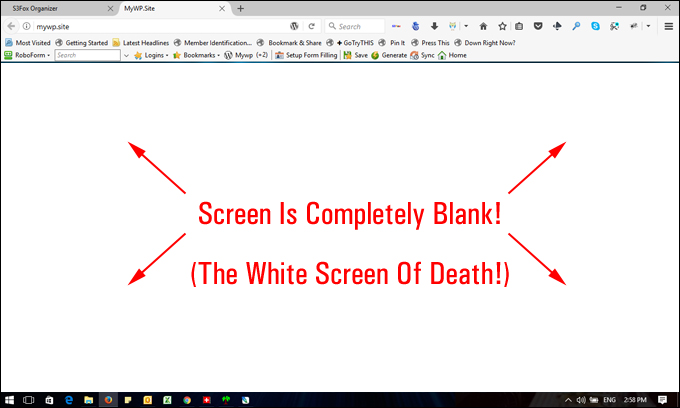 The WordPress White Screen Of Death