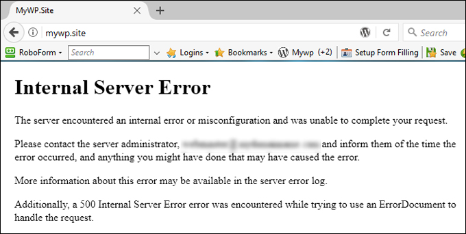 lỗi 500 internal server error