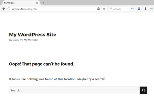 404 not found error wordpress