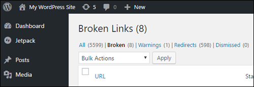 Broken Links - Broken Menu