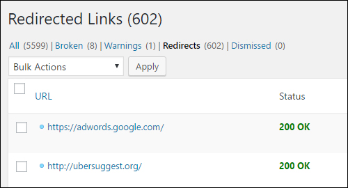 Redirected Links