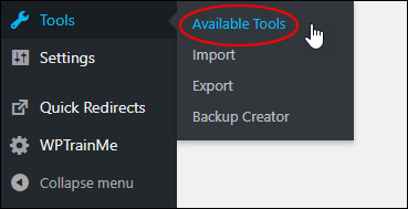 (Tools - Available Tools Settings