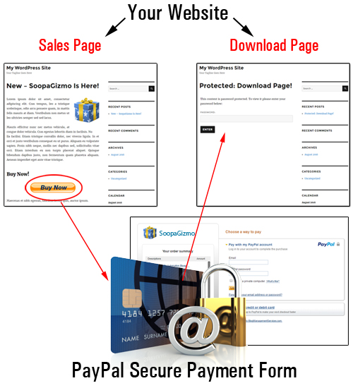 If using PayPal, your orders will be processed securely on PayPal's secure servers!