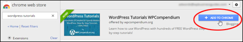 WordPress Tutorials WPCompendium Chrome Extension