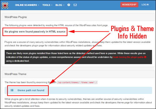 WP Shields-Up hides WordPress information from online scanning tools!