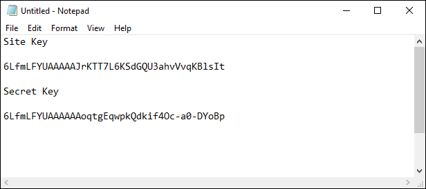 Copy and paste your keys into a plain text file