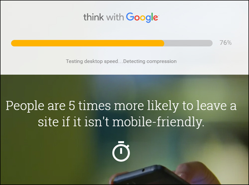Google performs mobile-friendly tests on your site in seconds