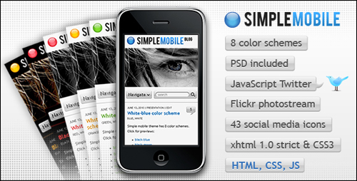 Simple Mobile WordPress Theme