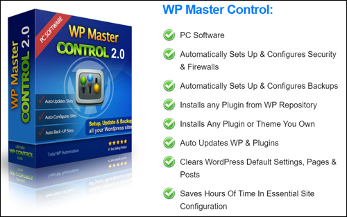 WP Master Control - Total WordPress Automation Software