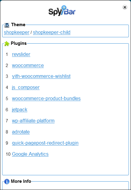 SpyBar - Discover WordPress Plugins And Themes Used By Your Competitors