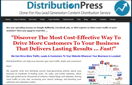 DistributionPress.com - Get more traffic to your site using news/press releases