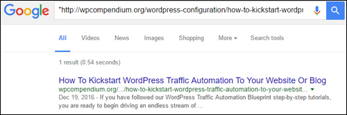Google has indexed your new post or page!
