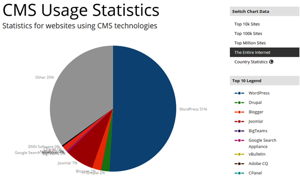 More websites are powered by WordPress than any other website building platform!