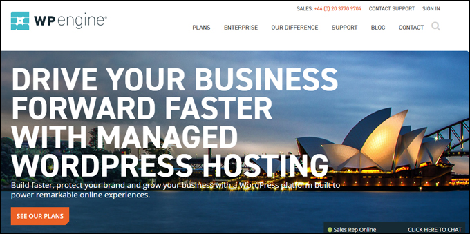WPEngine.com - The leader in managed WordPress hosting services