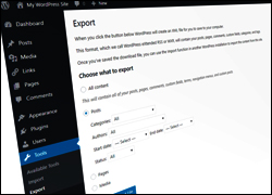 How To Export And Import WordPress Content
