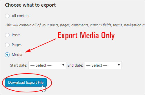 Export Media