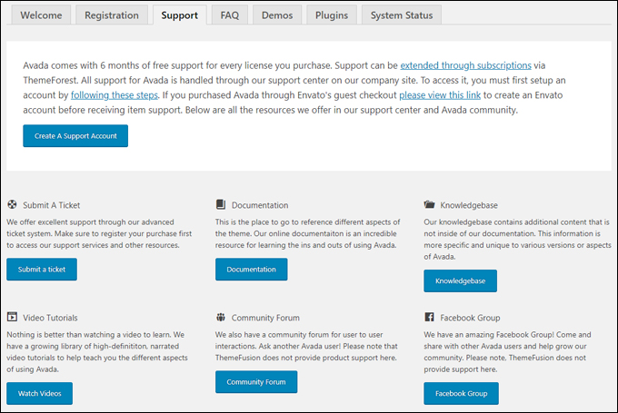 Avada theme developers provide great customer support