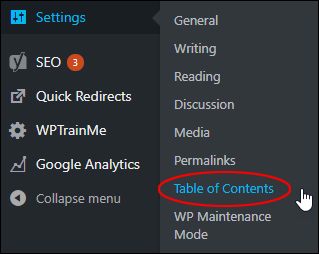 Configure the plugin's settings