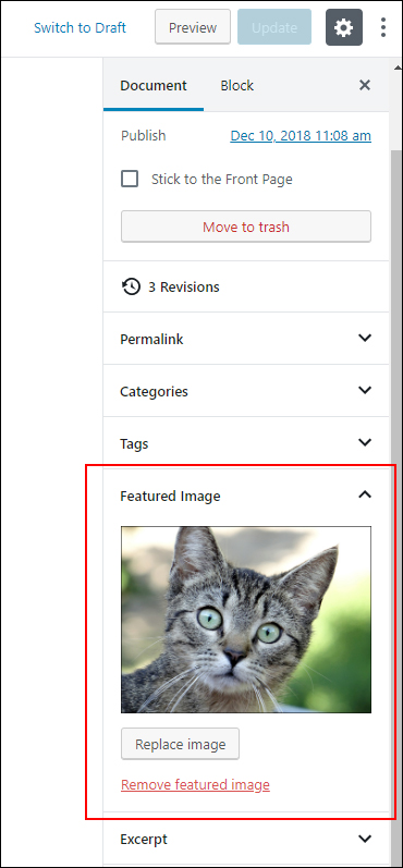 Featured Images Settings