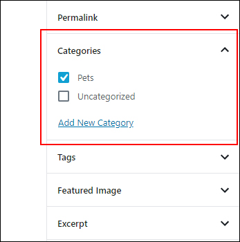 Assign posts to categories