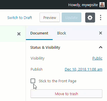 Create Sticky Posts