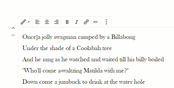 Verse Block Editor