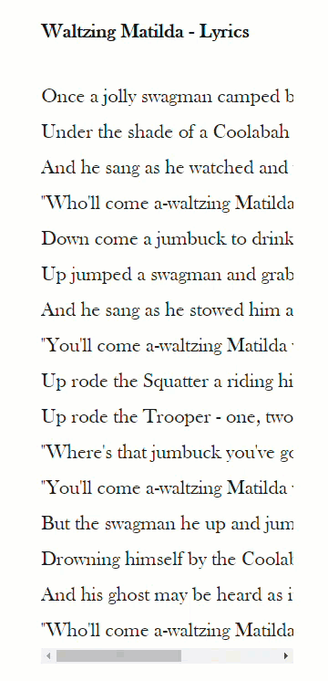 Scroll to read verse lines