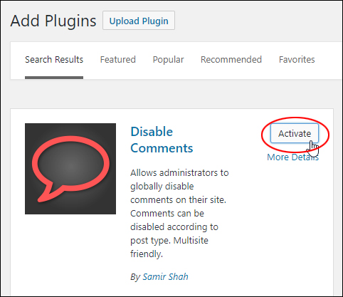 Add Plugins > Activate