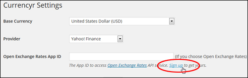 WP Plugin - Currency Conversion