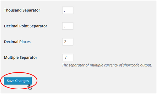 WP Plugin - Currencyr